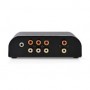 Commutateur audio analogique | 4-Port port(s) | Entrée de connexions: 1 entrée audio 3,5 mm / 3x (2x RCA Femelle) | Sortie de co