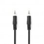 Câble audio stéréo | 3.5 mm Mâle | 3.5 mm Mâle | Plaqué nickel | 10.0 m | Rond | Noir | Label