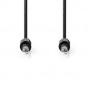 Câble audio stéréo | 6.35 mm Mâle | 6.35 mm Mâle | Plaqué nickel | 2.00 m | Rond | Noir | Label