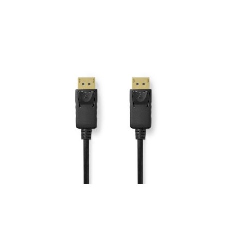 Câble Display Port | DisplayPort Mâle | DisplayPort Mâle | 8K@60Hz | Plaqué nickel | 2.00 m | Rond | PVC | Noir | Label