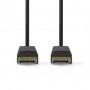 Câble Display Port | DisplayPort Mâle | DisplayPort Mâle | 8K@60Hz | Plaqué nickel | 2.00 m | Rond | PVC | Noir | Label