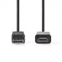Câble Display Port | DisplayPort Mâle | HDMI™ Connecteur | 1080p | Plaqué nickel | 1.00 m | Rond | PVC | Noir | Label