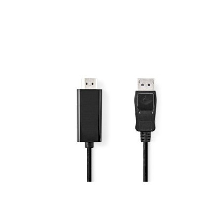 Câble Display Port | DisplayPort Mâle | HDMI™ Connecteur | 1080p | Plaqué nickel | 2.00 m | Rond | PVC | Noir | Label