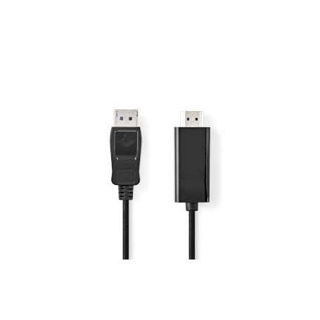 Câble Display Port | DisplayPort Mâle | HDMI™ Connecteur | 1080p | Plaqué nickel | 3.00 m | Rond | PVC | Noir | Label