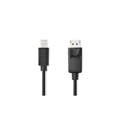 Mini câble Display Port | DisplayPort 1.2 | Mini DisplayPort mâle | DisplayPort Mâle | 21.6 Gbps | Plaqué nickel | 2.00 m | Rond