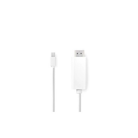 Mini câble Display Port | DisplayPort 1.2 | Mini DisplayPort mâle | HDMI™ Connecteur | 21.6 Gbps | Plaqué nickel | 2.00 m | Rond