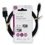 Lightning Câble | USB 2.0 | Apple Lightning à 8 broches | USB-A Mâle | 480 Mbps | Plaqué nickel | 2.00 m | Rond | PVC | Noir | L