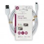 Lightning Câble | USB 2.0 | Apple Lightning à 8 broches | USB-A Mâle | 480 Mbps | Plaqué nickel | 2.00 m | Rond | PVC | Blanc | 