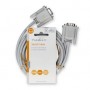 Câble de série | D-SUB 9-Pin Male | D-SUB 9 broches femelle | Plaqué nickel | 2.00 m | Rond | PVC | Ivoire | Label