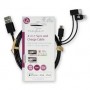 Câble 3 en 1 | USB 2.0 | USB-A Mâle | Apple Lightning à 8 broches / USB Micro-B mâle / USB-C™ Mâle | 480 Mbps | 1.00 m | Plaqué 