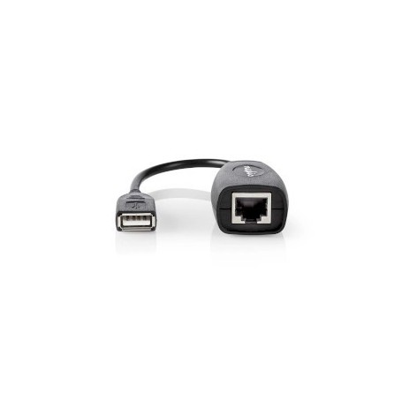 Câble USB actif | USB 1.1 | USB-A Mâle | RJ45 Femelle | 12 Mbps | 0.20 m | Rond | Plaqué nickel | PVC | Cuivre | Boîte