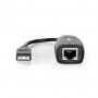 Câble USB actif | USB 1.1 | USB-A Mâle | RJ45 Femelle | 12 Mbps | 0.20 m | Rond | Plaqué nickel | PVC | Cuivre | Boîte
