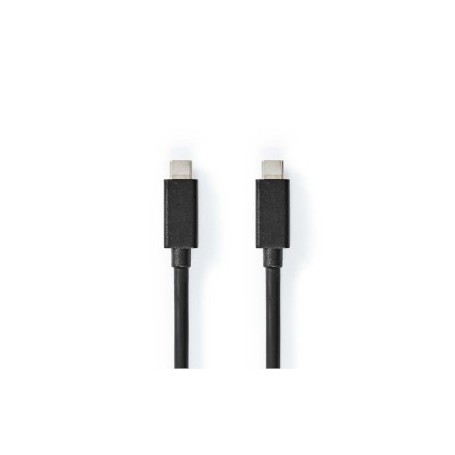 Câble USB | USB 3.2 Gen 2x2 | USB-C™ Mâle | USB-C™ Mâle | 100 W | 4K@60Hz | 20 Gbps | Plaqué nickel | 2.00 m | Rond | PVC | Noir