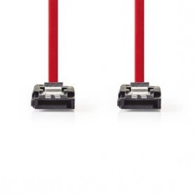 Câble SATA | 1.5 Gbps | SATA 7-Pin Femelle | SATA 7-Pin Femelle | Plaqué nickel | 0.50 m | Plat | PVC | Rouge | Boîte