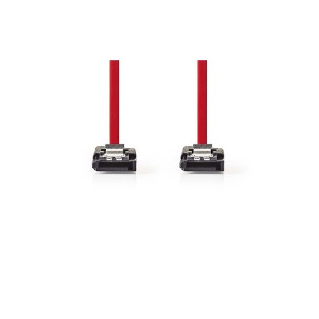 Câble SATA | 1.5 Gbps | SATA 7-Pin Femelle | SATA 7-Pin Femelle | Plaqué nickel | 0.50 m | Plat | PVC | Rouge | Boîte