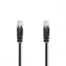 Câble CAT 5e | U/UTP | RJ45 Male | RJ45 Male | 1.00 m | Rond | PVC | Noir | Label