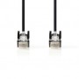 Câble CAT 5e | U/UTP | RJ45 Male | RJ45 Male | 1.00 m | Rond | PVC | Noir | Label