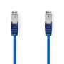 Câble CAT 5e | SF/UTP | RJ45 Male | RJ45 Male | 2.00 m | Rond | PVC | Bleu | Label
