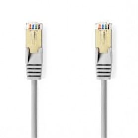 Câble CAT 5e | SF/UTP | RJ45 Male | RJ45 Male | 0.50 m | Rond | PVC | Gris | Label