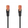 Câble Cat 6 | RJ45 Male | RJ45 Male | U/UTP | 0.30 m | Rond | PVC | Noir | Label