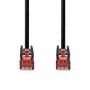 Câble Cat 6 | RJ45 Male | RJ45 Male | U/UTP | 0.30 m | Rond | PVC | Noir | Label