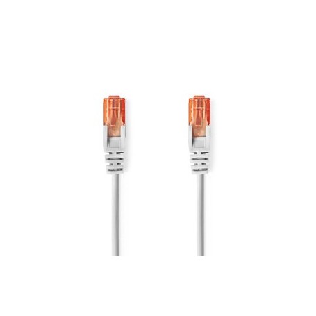 Câble Cat 6 | RJ45 Male | RJ45 Male | U/UTP | 1.00 m | Rond | PVC | Gris | Label
