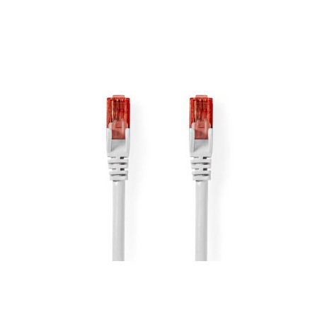 Câble Cat 6 | RJ45 Male | RJ45 Male | U/UTP | 1.00 m | Rond | PVC | Blanc | Label