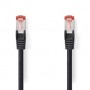 Câble Cat 6 | RJ45 Male | RJ45 Male | S/FTP | 3.00 m | Rond | LSZH | Noir | Label