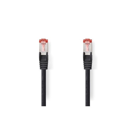 Câble Cat 6 | RJ45 Male | RJ45 Male | S/FTP | 3.00 m | Rond | LSZH | Noir | Label