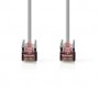 Câble Cat 6 | RJ45 Male | RJ45 Male | S/FTP | 2.00 m | Rond | LSZH | Gris | Label