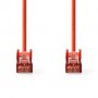 Câble Cat 6 | RJ45 Male | RJ45 Male | S/FTP | 1.00 m | Rond | LSZH | Rouge | Label