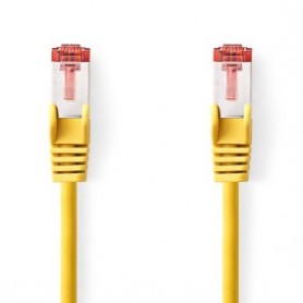 Câble Cat 6 | RJ45 Male | RJ45 Male | S/FTP | 1.00 m | Rond | LSZH | Jaune | Label
