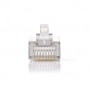 Connecteur RJ45 | Mâle | Stranded STP CAT5 | Droit | Plaqué or | 1 pièces | PVC | Transparent | Boîte