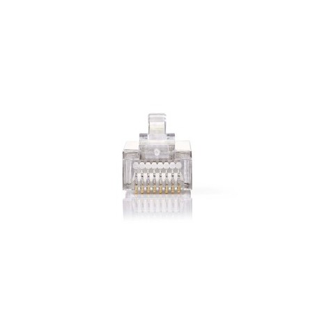 Connecteur RJ45 | Mâle | Stranded STP CAT5 | Droit | Plaqué or | 1 pièces | PVC | Transparent | Boîte