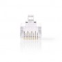 Connecteur RJ45 | Mâle | Stranded UTP CAT6 | Droit | Plaqué or | 1 pièces | PVC | Transparent | Boîte