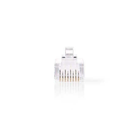 Connecteur RJ45 | Mâle | Stranded UTP CAT6 | Droit | Plaqué or | 1 pièces | PVC | Transparent | Boîte