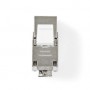 Keystone | CAT7 | RJ45 Femelle | S/FTP | Métal | Boîte