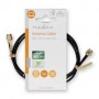 Câble d'antenne | SMA Mâle | SMA Mâle | Plaqué or | 50 Ohm | Blindé simple | 1.00 m | Rond | PVC | Noir | Label