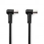 câble Coax | IEC (Coax) Mâle | IEC (Coax) Femelle | Plaqué nickel | 120 dB | 75 Ohm | Quad blindé | 1.50 m | Rond | PVC | Noir |