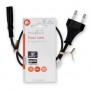 Câble d'alimentation | Euro Masculin | IEC-320-C7 | Droit | Droit | Plaqué nickel | 0.50 m | Plat | PVC | Noir | Label