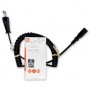 Câble d'alimentation | Euro Masculin | IEC-320-C7 | Droit | Droit | Plaqué nickel | 2.00 m | Enroulé | PVC | Noir | Label
