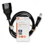 Câble d'alimentation | Euro Masculin | Euro Femme | Droit | Droit | Plaqué nickel | 2.00 m | Rond | PVC | Noir | Label