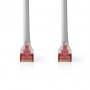 Câble Cat 6 | RJ45 Male | RJ45 Male | SF/UTP | 3.00 m | Rond | PVC | Gris | Label