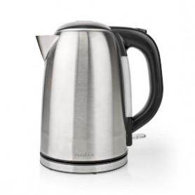 Bouilloire électrique | 1.7 l | Acier | Argent / Noir | Rotatif à 360 degrés | Élément chauffant dissimulé | Contrôleur Strix® |