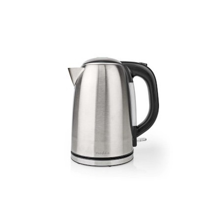 Bouilloire électrique | 1.7 l | Acier | Argent / Noir | Rotatif à 360 degrés | Élément chauffant dissimulé | Contrôleur Strix® |