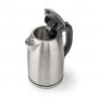 Bouilloire électrique | 1.7 l | Acier | Argent / Noir | Rotatif à 360 degrés | Élément chauffant dissimulé | Contrôleur Strix® |