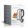 Bouilloire électrique | 1.7 l | Acier | Argent / Noir | Rotatif à 360 degrés | Élément chauffant dissimulé | Contrôleur Strix® |
