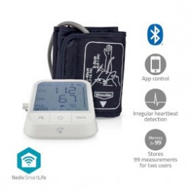 Moniteur de Pression Sanguine | Bras | Bluetooth | Écran LCD | 22 - 42 cm | Détection des battements cardiaques irréguliers / Dé