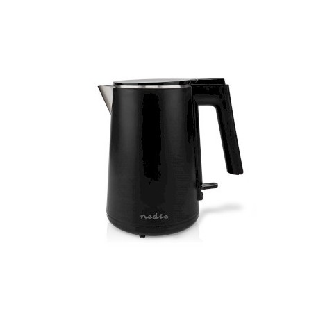 Bouilloire électrique | 1.0 l | Plastique | Noir | Rotatif à 360 degrés | Élément chauffant dissimulé | Contrôleur Strix® | Prot