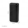 Batterie de secours externe | 30000 mAh | 1.5 / 2.0 / 3.0 A | Nombre de sorties: 2 | Connexion de sortie: 1x USB-A / 1x USB-C™ |
